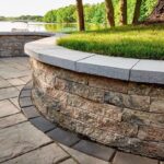 Retaining Wall, Pavers, Patio, Grass, Landscaping