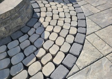 paver patio, big patio, patio ideas, patio lighting, inlite, in lite, big pavers, techo bloc, techobloc, fire place, fire pit, fire features, paver border, sitting wall, retaining wall, blu60,